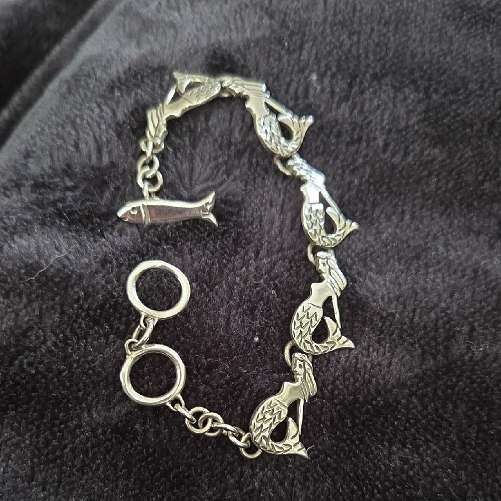 Silver Cat Charm Bracelet